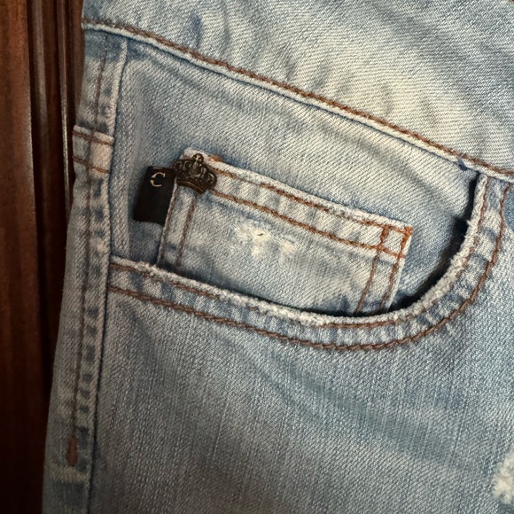 Just Cavalli women jeans light blue. W 27 In overall good condition to stains - Picture 6 of 7